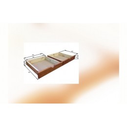 Выкатные ящики из массива сосны (2 шт.) Для детских кроватей