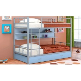Двухъярусная кровать Севилья-3ПЯ голубая
