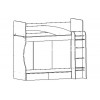 Двухъярусная кровать Бемби МДФ (фасад 3D)