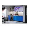 Кухня ЛДСП Рио-1 2000 с фотопечатью Бабочки, синяя