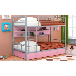 Двухъярусная кровать Севилья-3ПЯ розовая